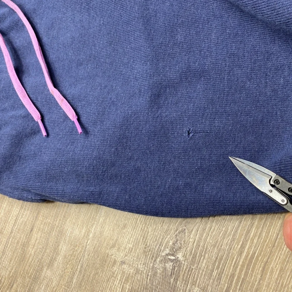 Polo Ralph Lauren Sweatpants Mens M Navy Blue Pink Drawstring Wide Leg Lounge